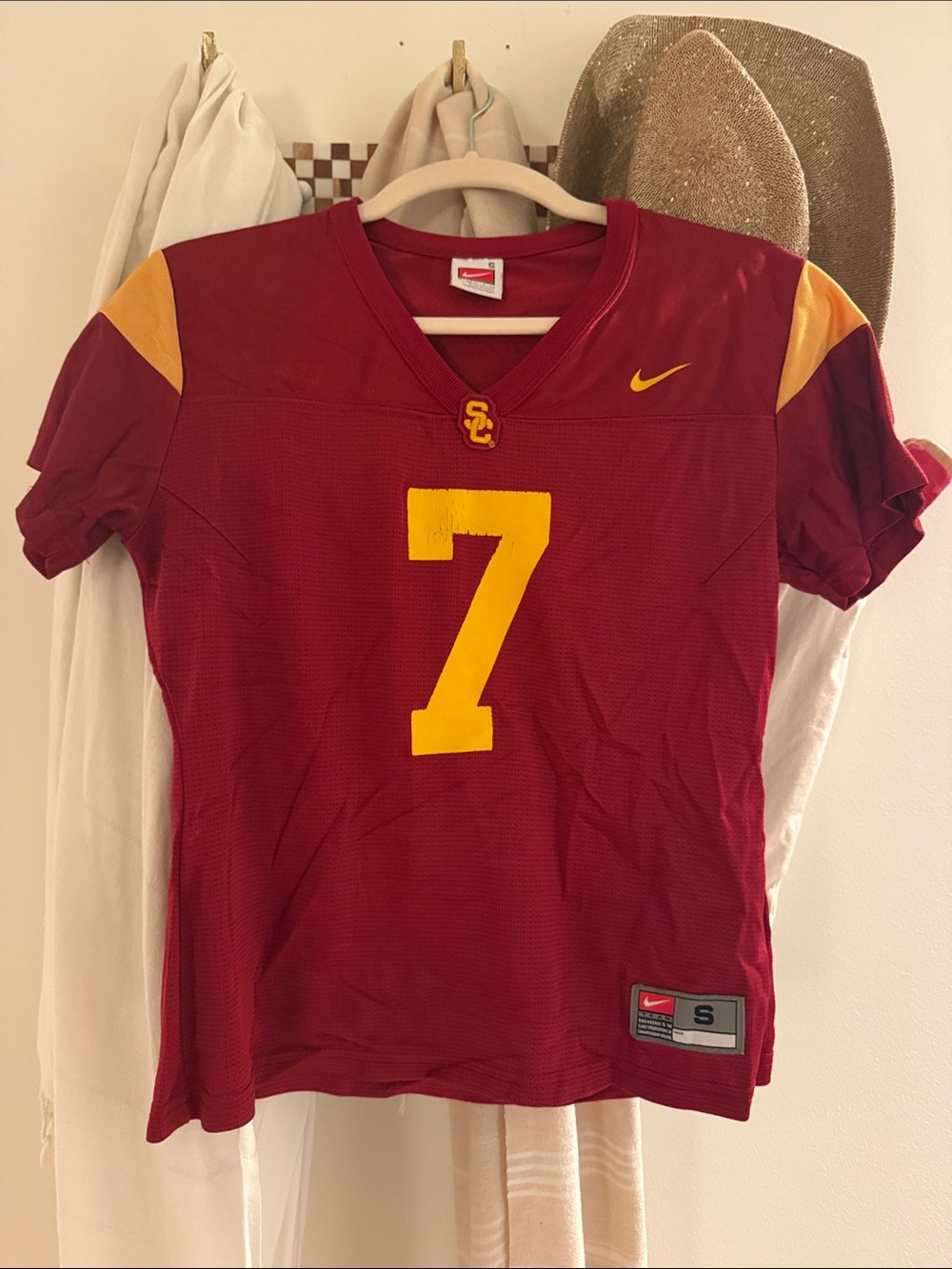 USC Nike Number 7 Jersey Size Small